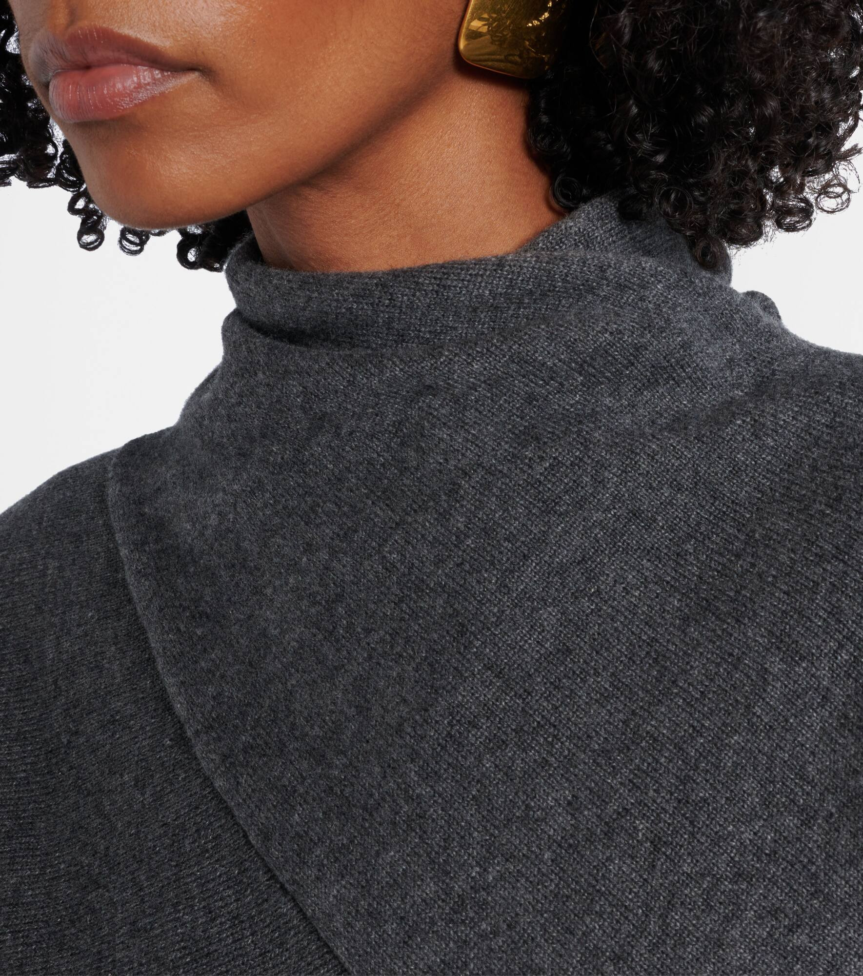 Cashmere and cotton turtleneck sweater - 4