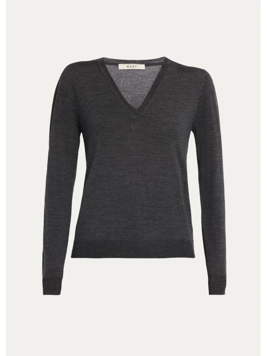Perfect V-Neck Wool Sweater - 1