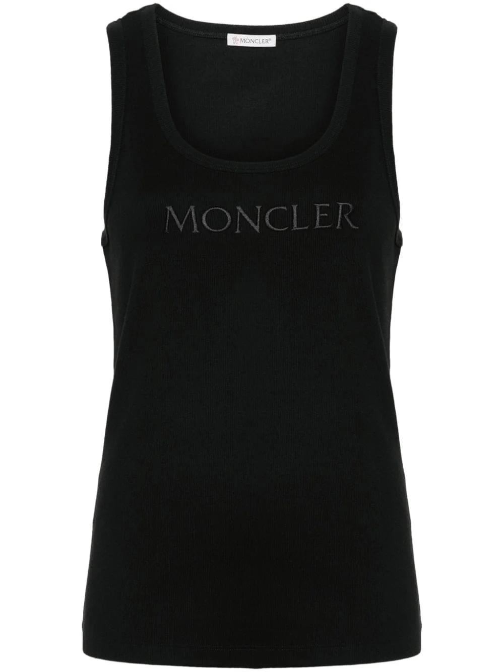 logo-embroidered tank top - 1