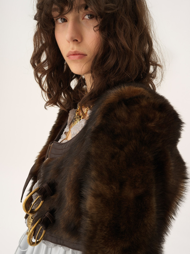 CROPPED SPENCER JACKET IN LEATHER 7