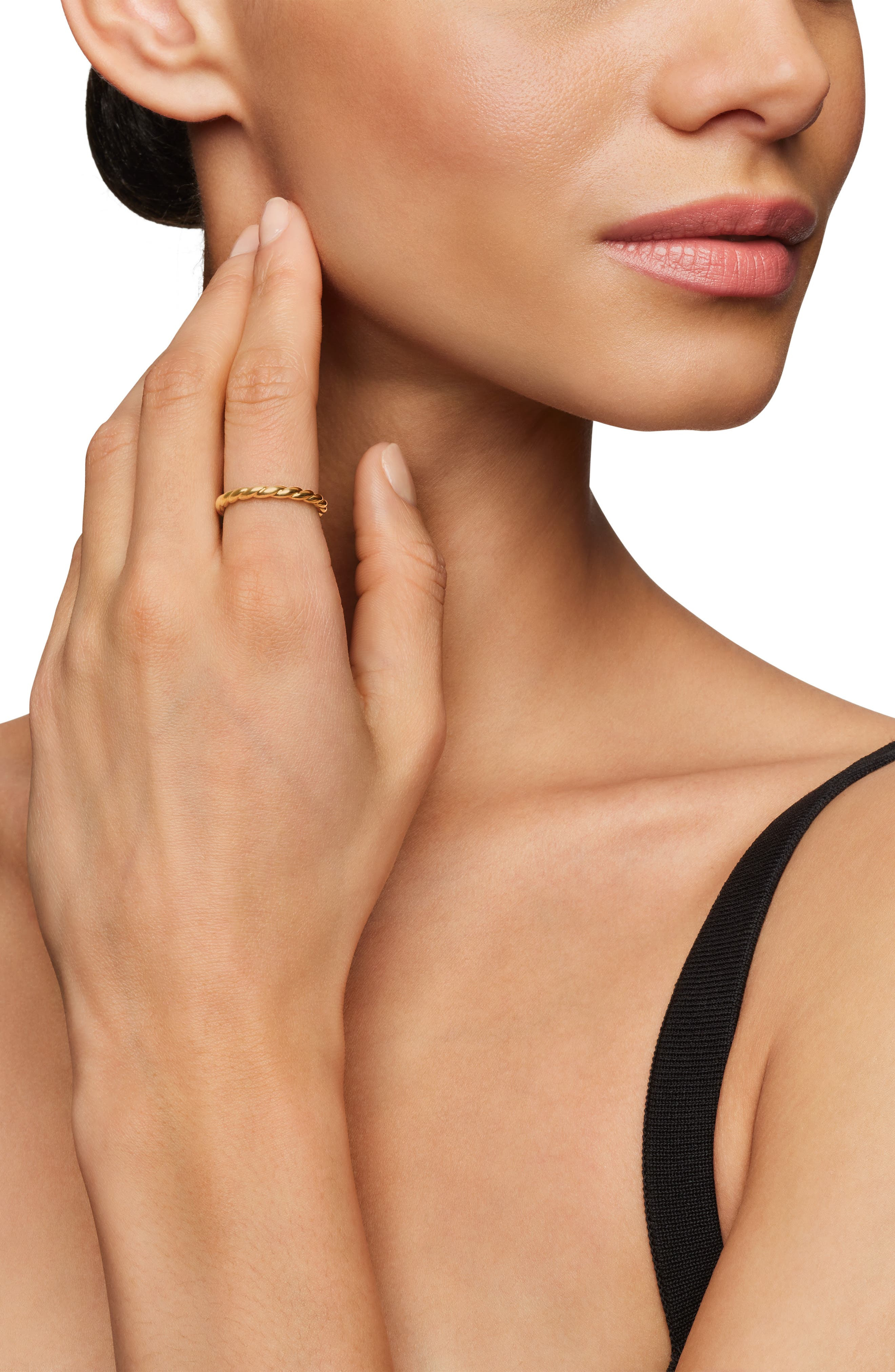 David Yurman Paveflex Ring in 18K Gold, 2.7mm in Yellow Gold at Nordstrom - 6