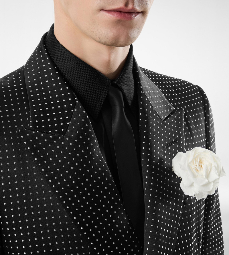 TOM FORD DUCHESSE POLKA DOT JACQUARD JACKET outlook
