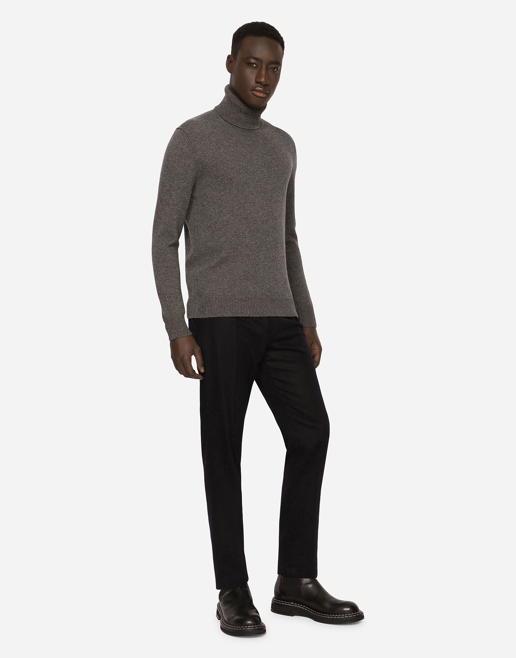 Cashmere turtle-neck sweater - 2