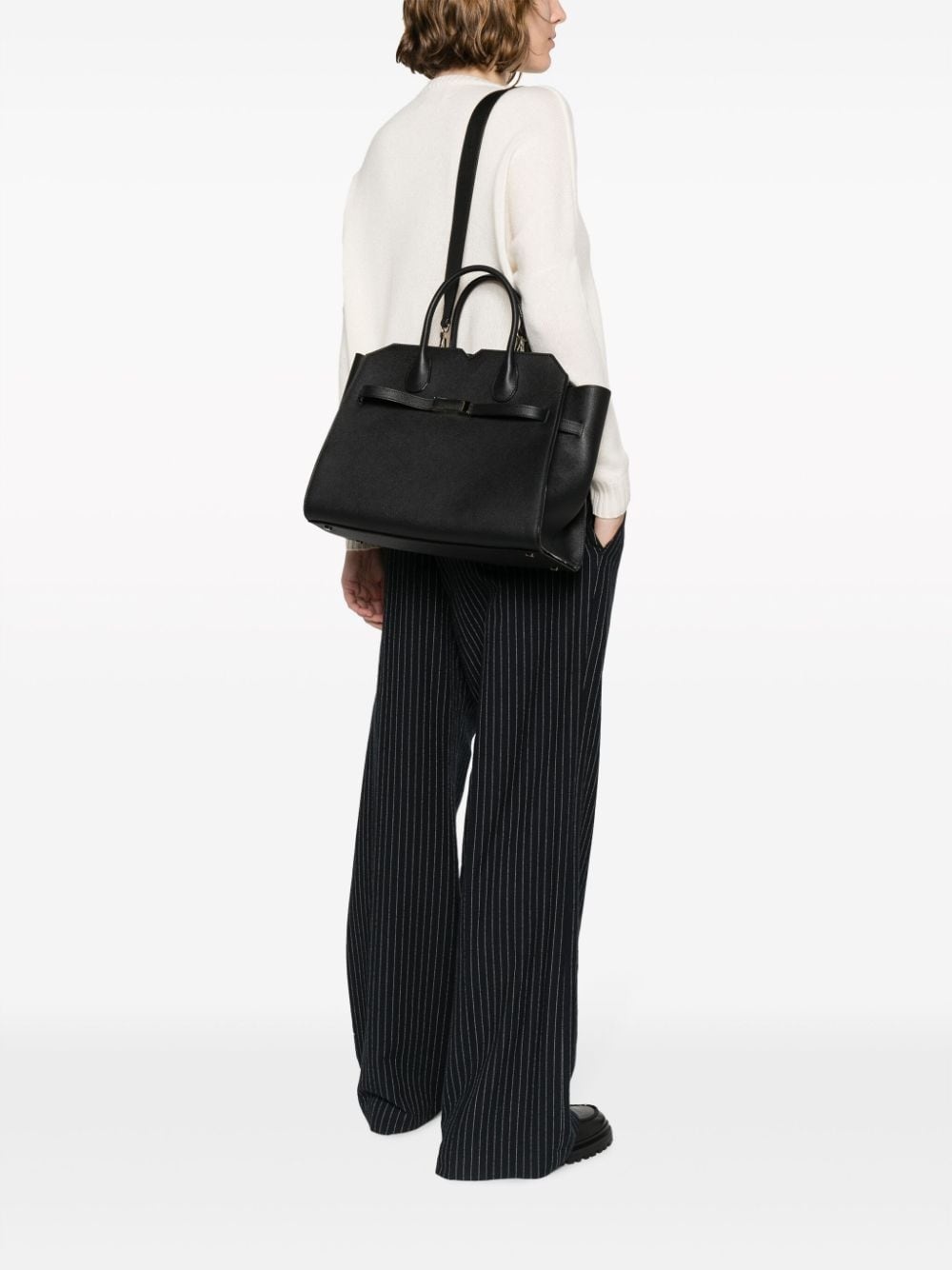 medium Milano leather tote bag - 2
