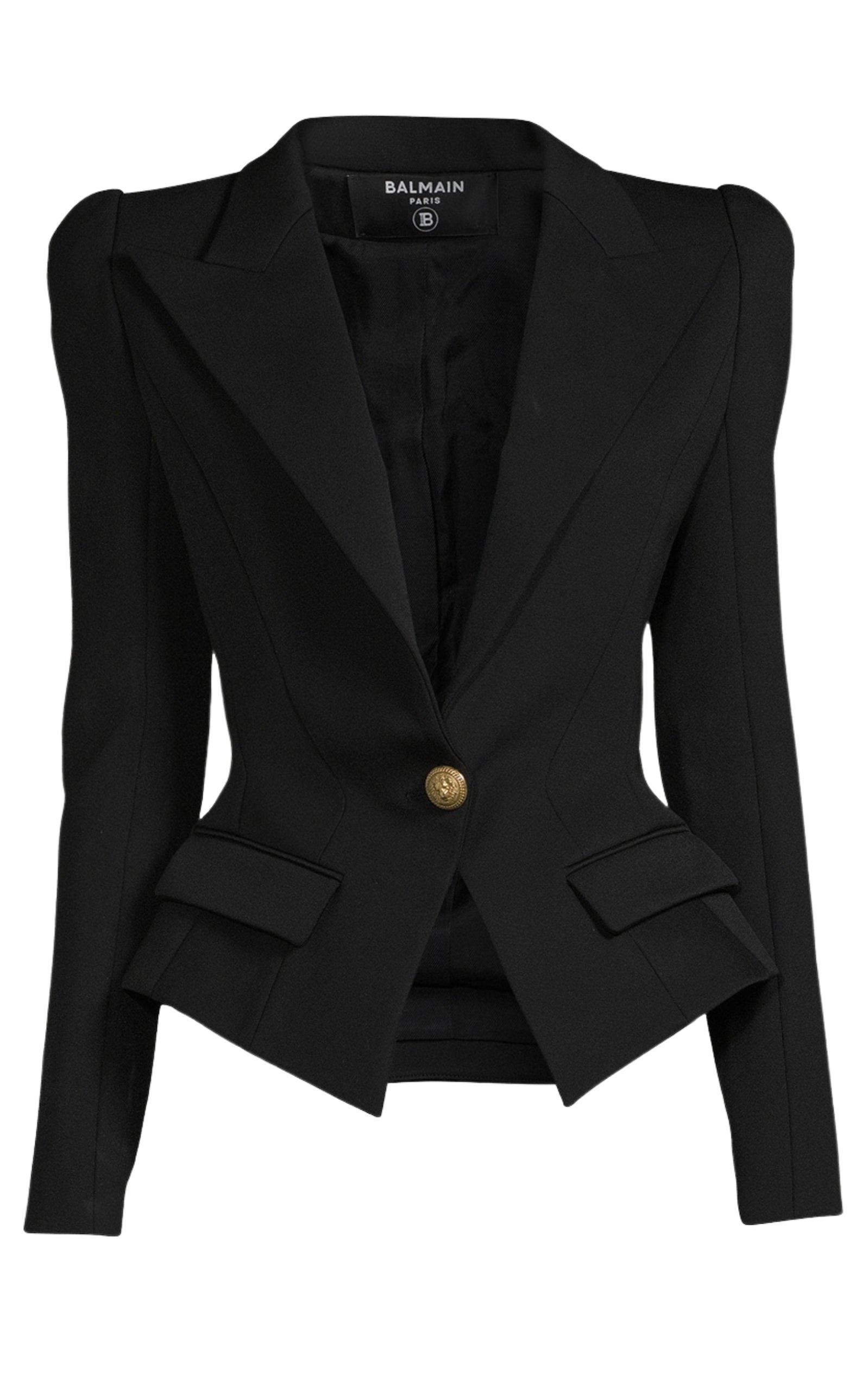 Flap-pockets Single-breasted Blazer - 1