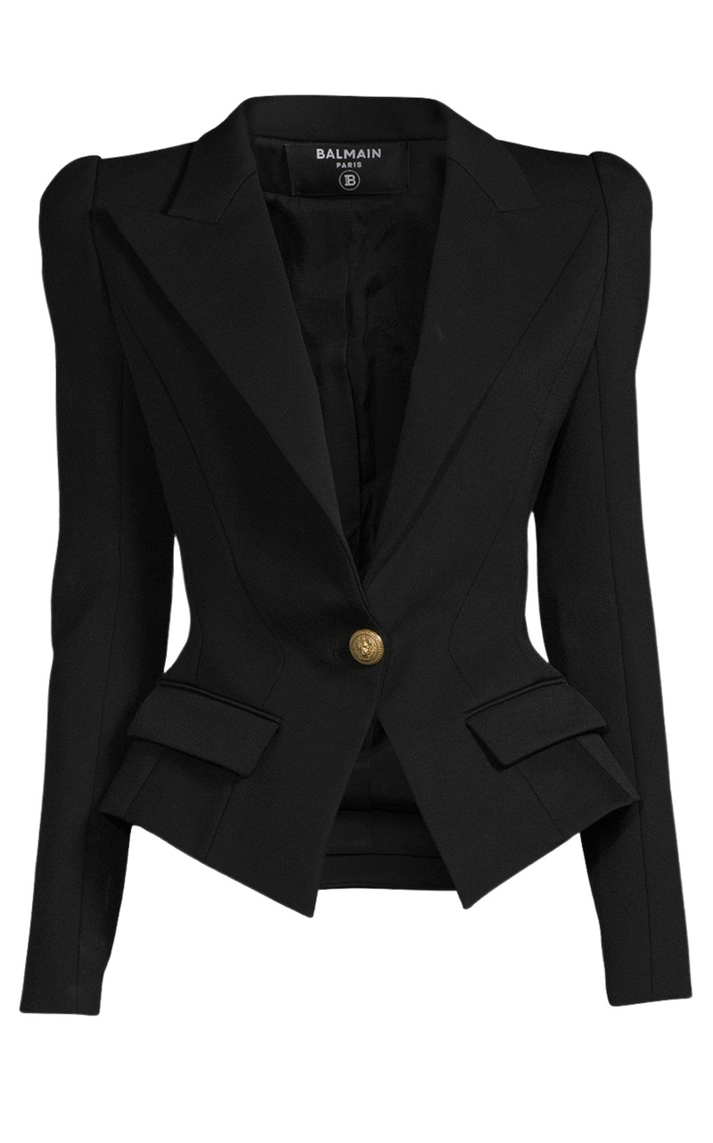 Flap-pockets Single-breasted Blazer - 1