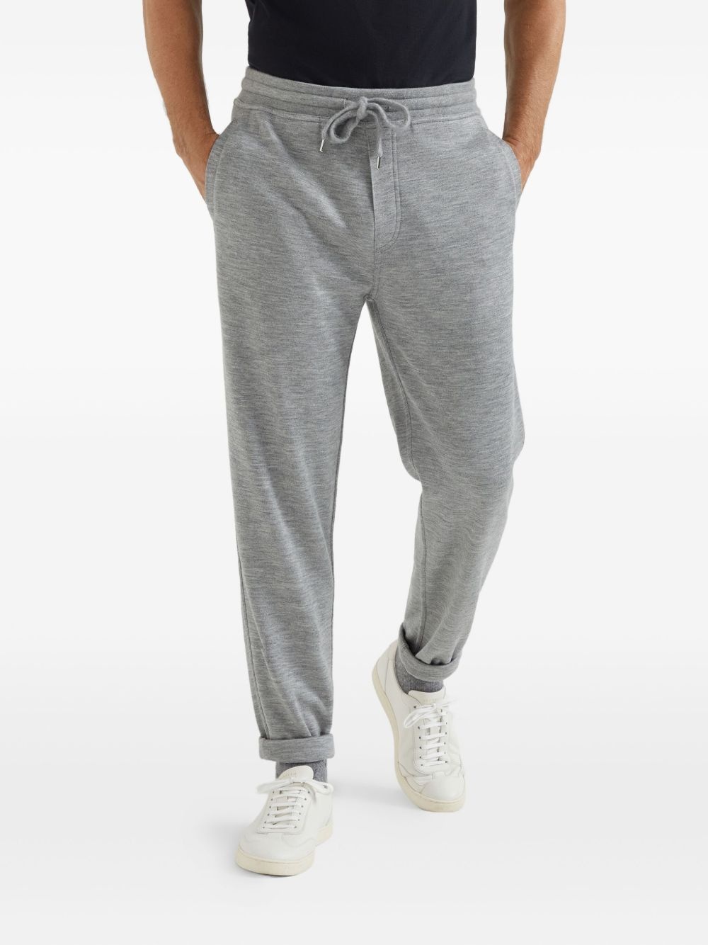 drawstring slim-fit joggers - 3