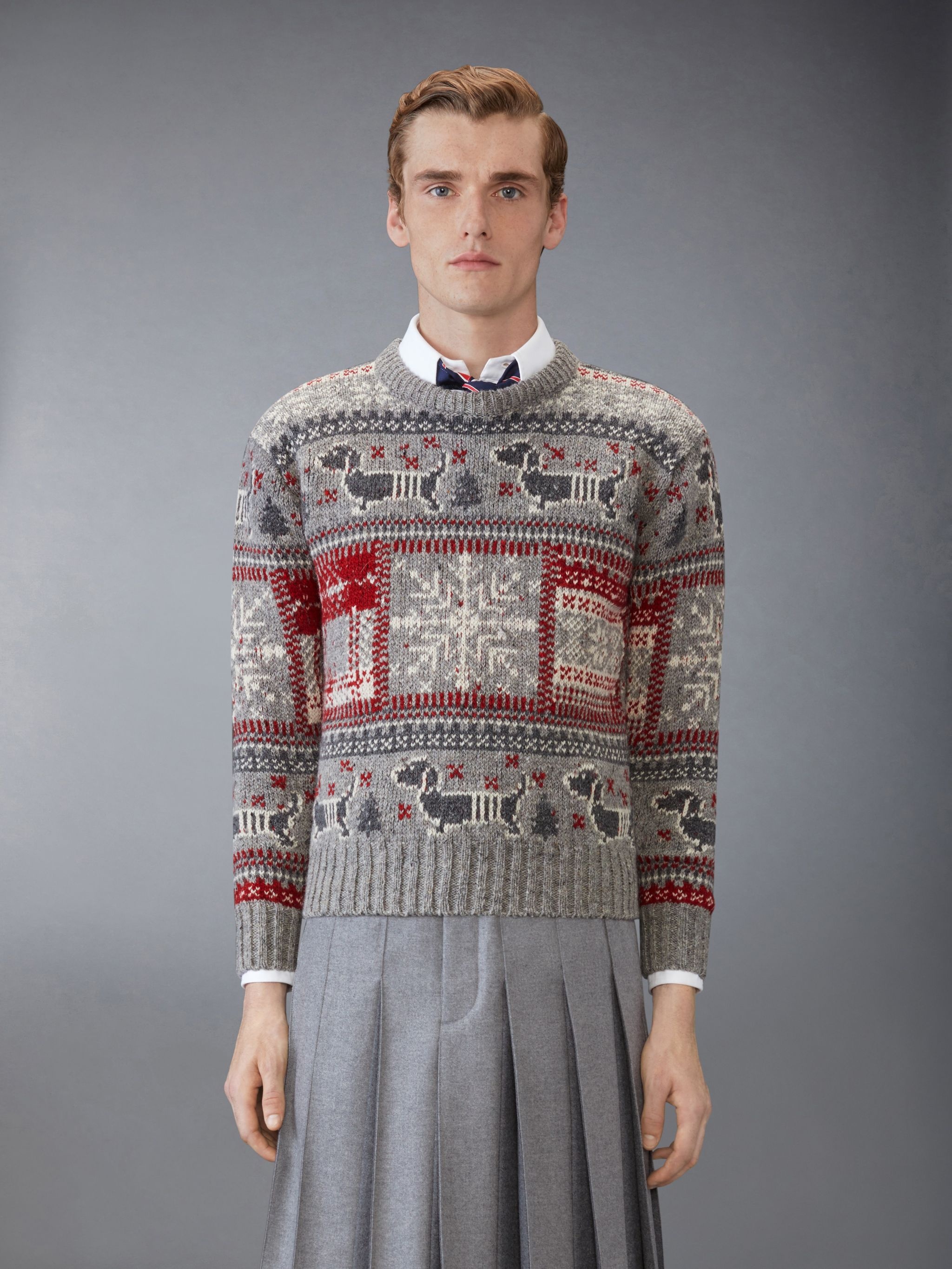 Holiday Hector Mohair Tweed Crew Neck Pullover - 3