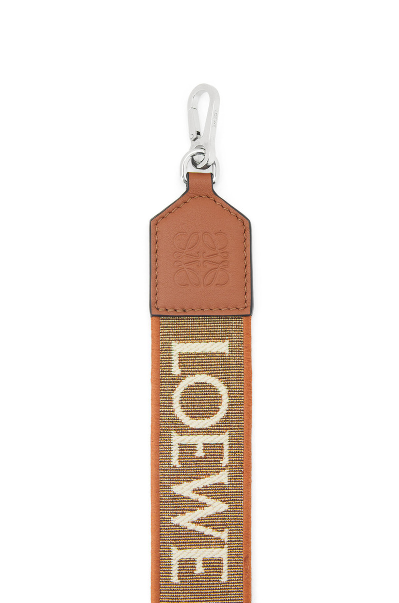 Loewe Anagram strap in lurex jacquard and calfskin outlook