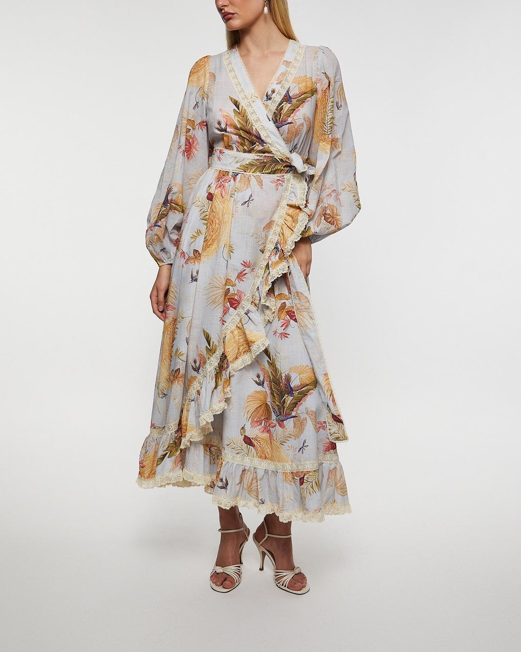 Dress Ascension Frill Midi Light blue - 3
