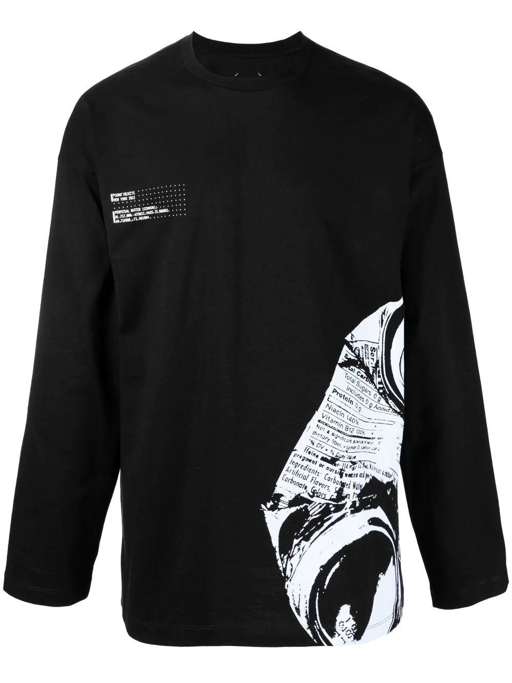 graphic print long-sleeve top - 1