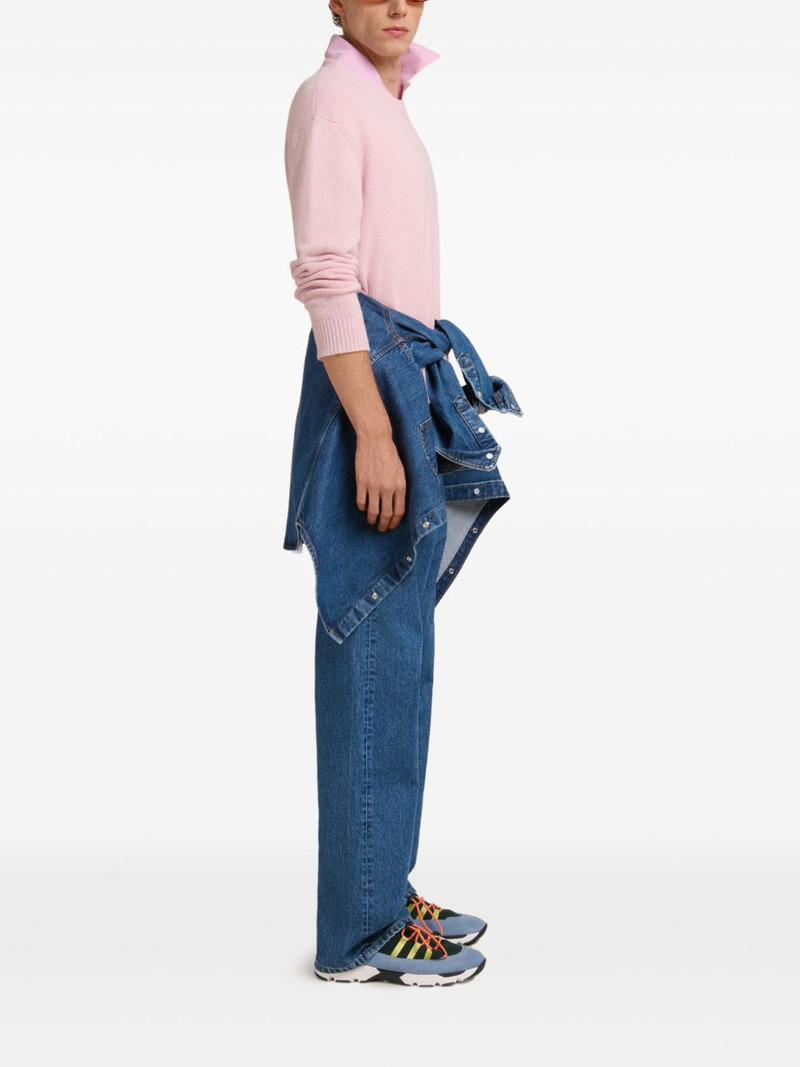 Marni logo-patch crew-neck sweatshirt outlook