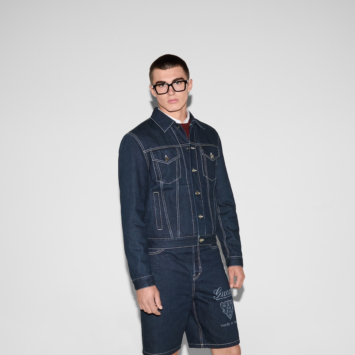 Lasered denim jacket - 3