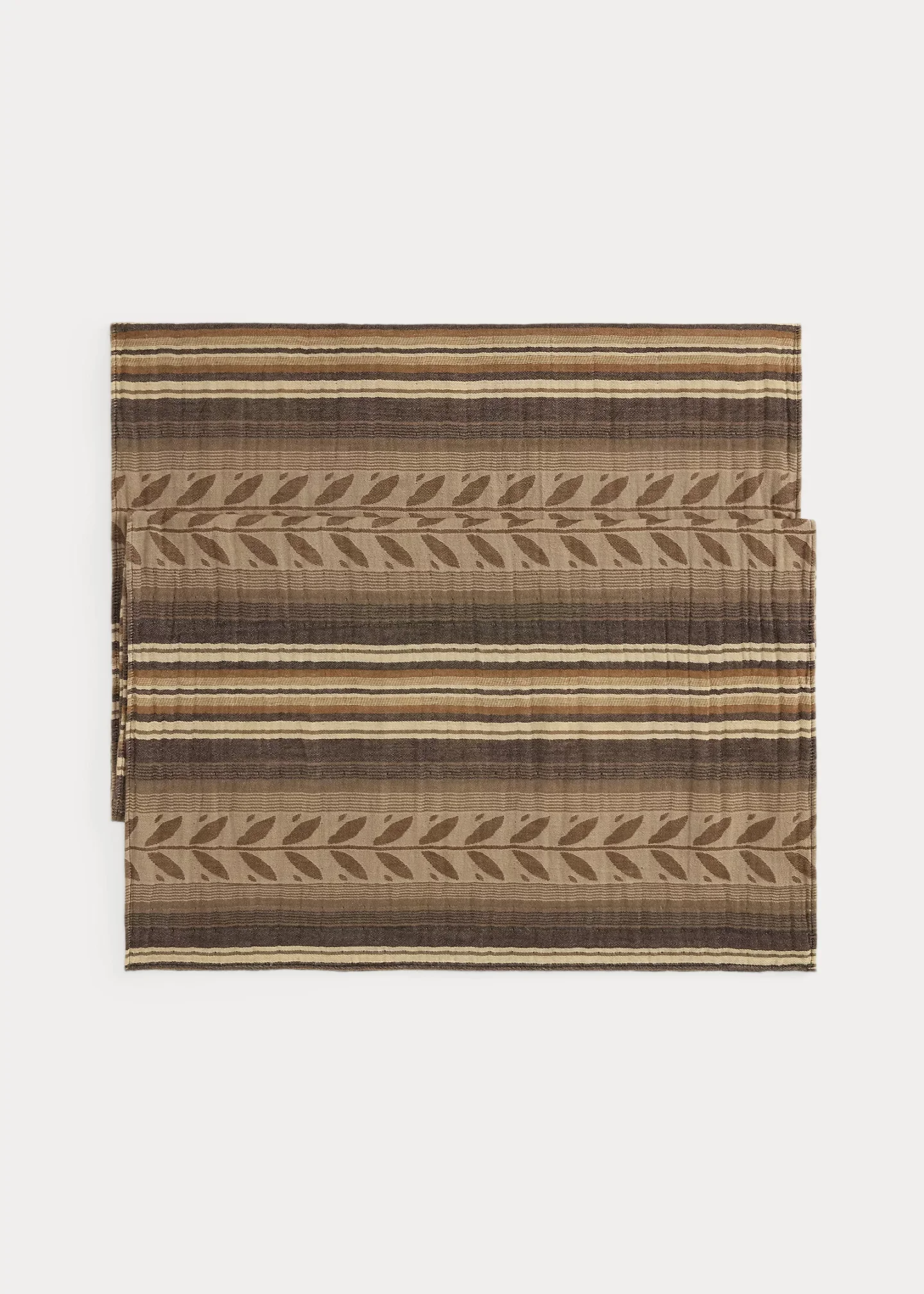 Double-Faced Cotton Jacquard Scarf - 1