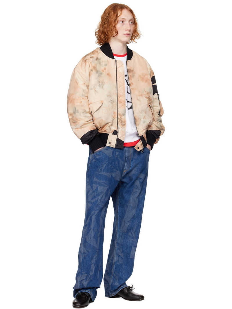 Vivienne Westwood Beige Bernardo Bomber Jacket outlook