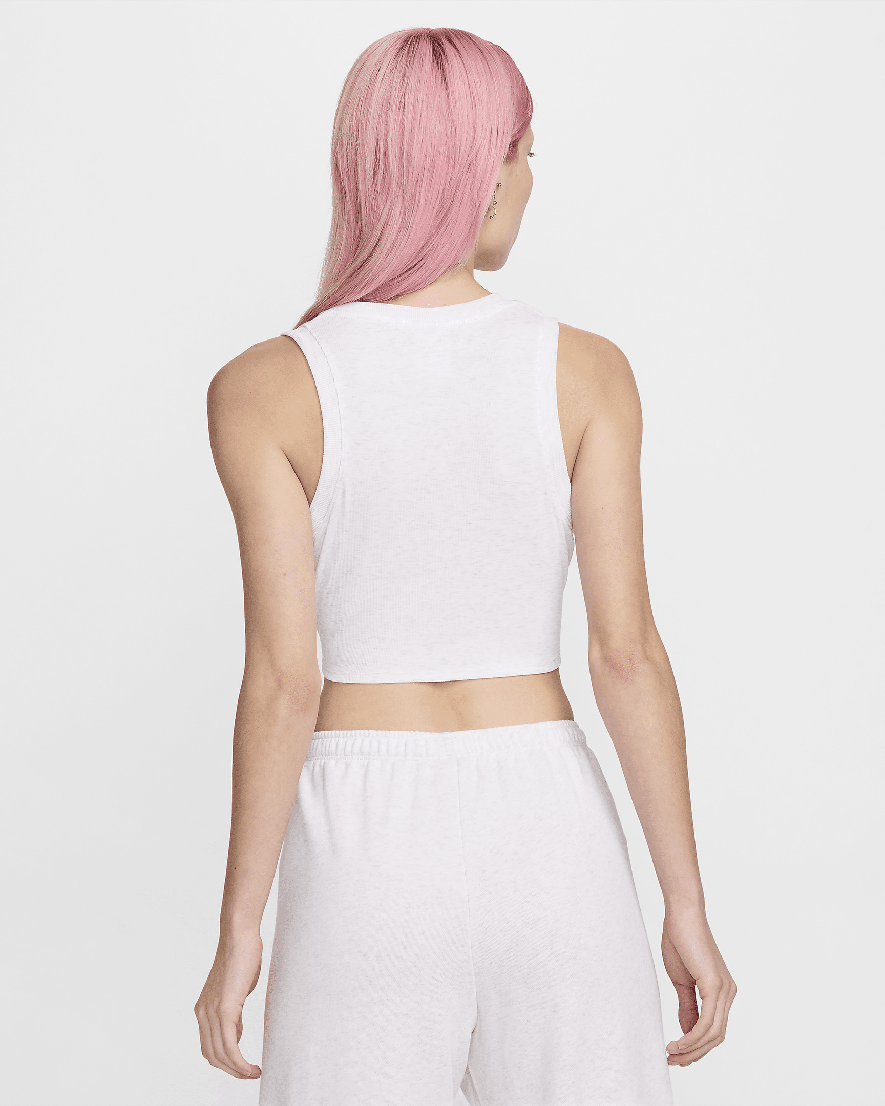 Nike Sportswear Chill Knit Women's Tight Cropped Mini-Rib Tank Top - 2