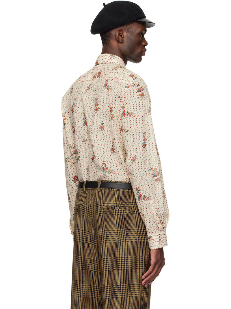 Beige Papier Floral Shirt 3