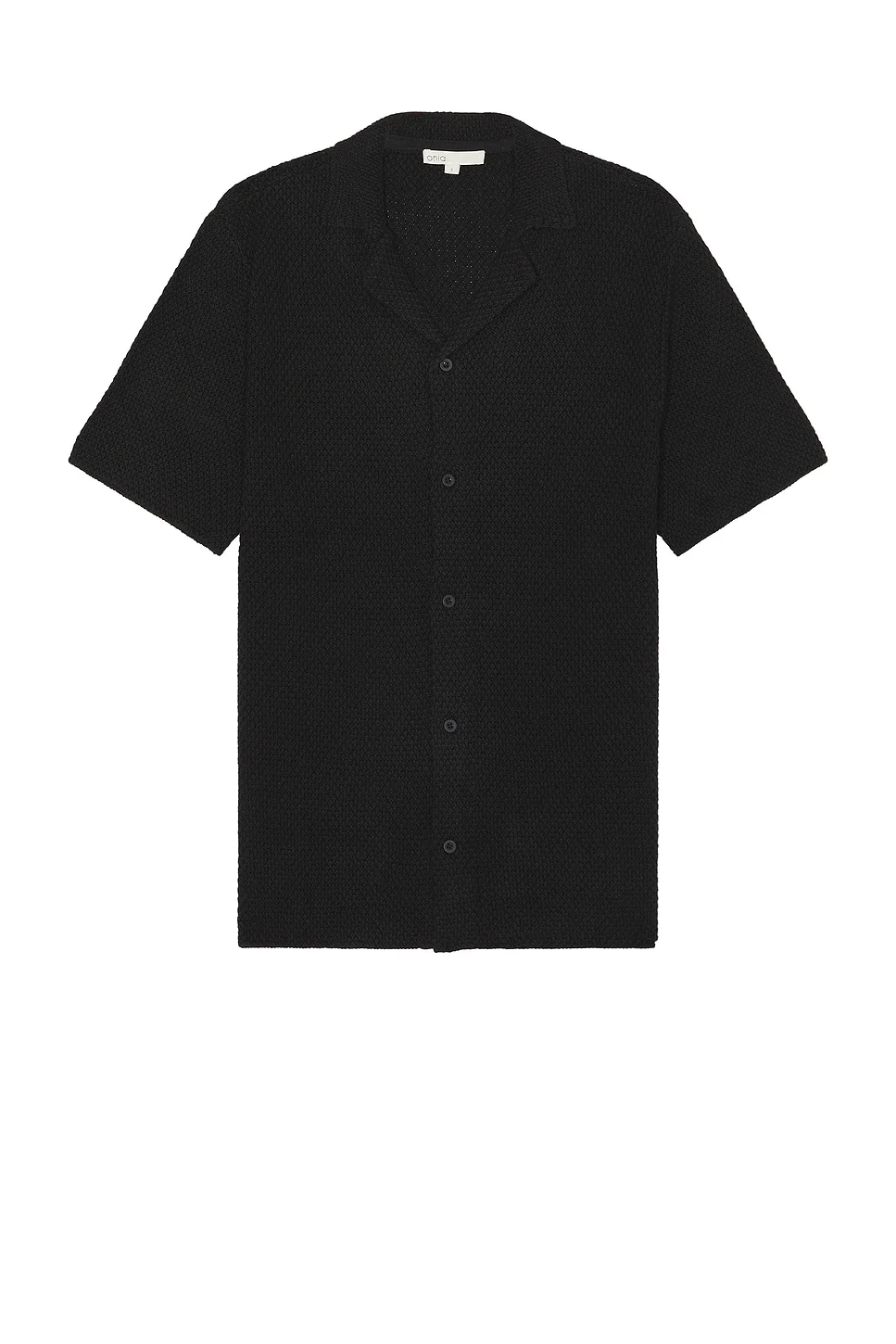 Cotton Textured Camp Shirt - 1