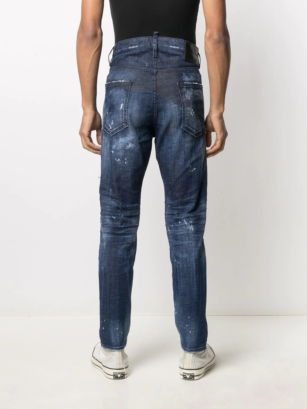 distressed slim-fit jeans - 4