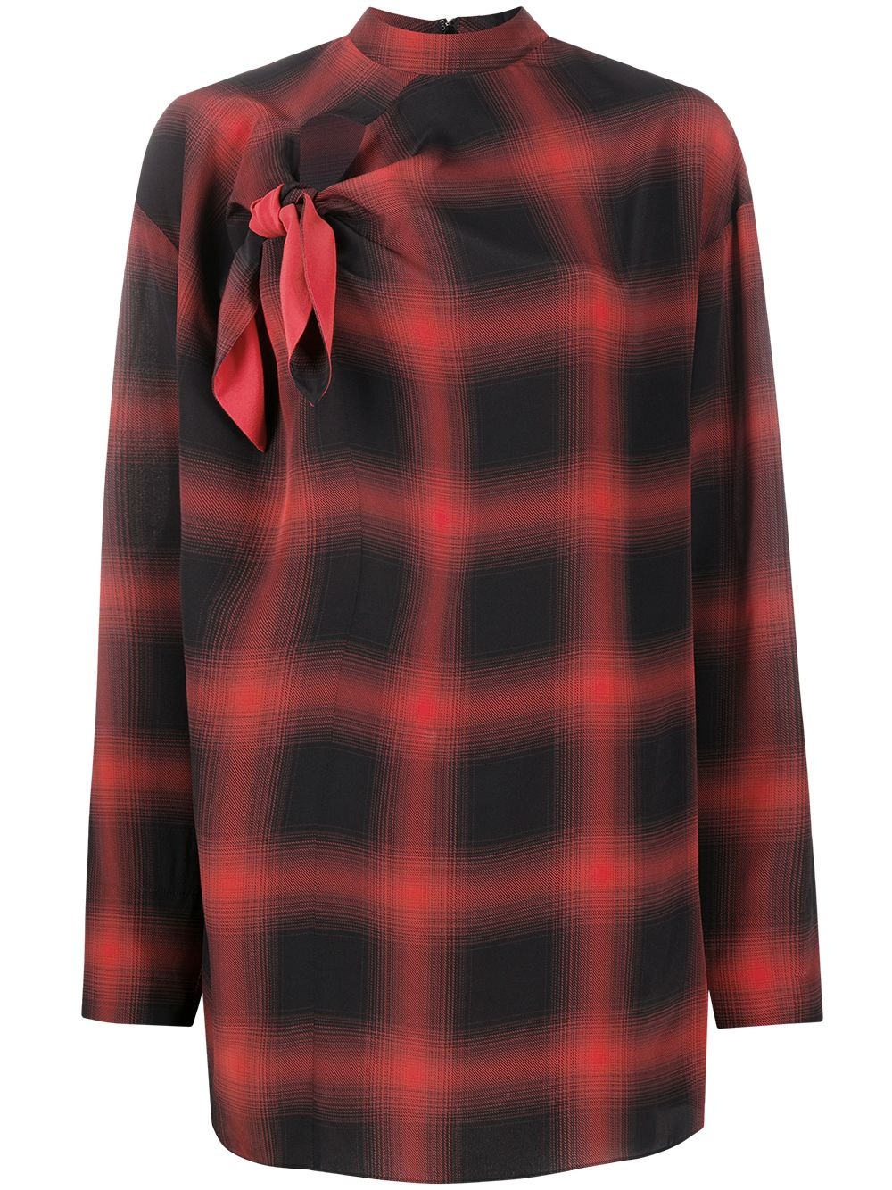 Zadie check silk blouse - 1