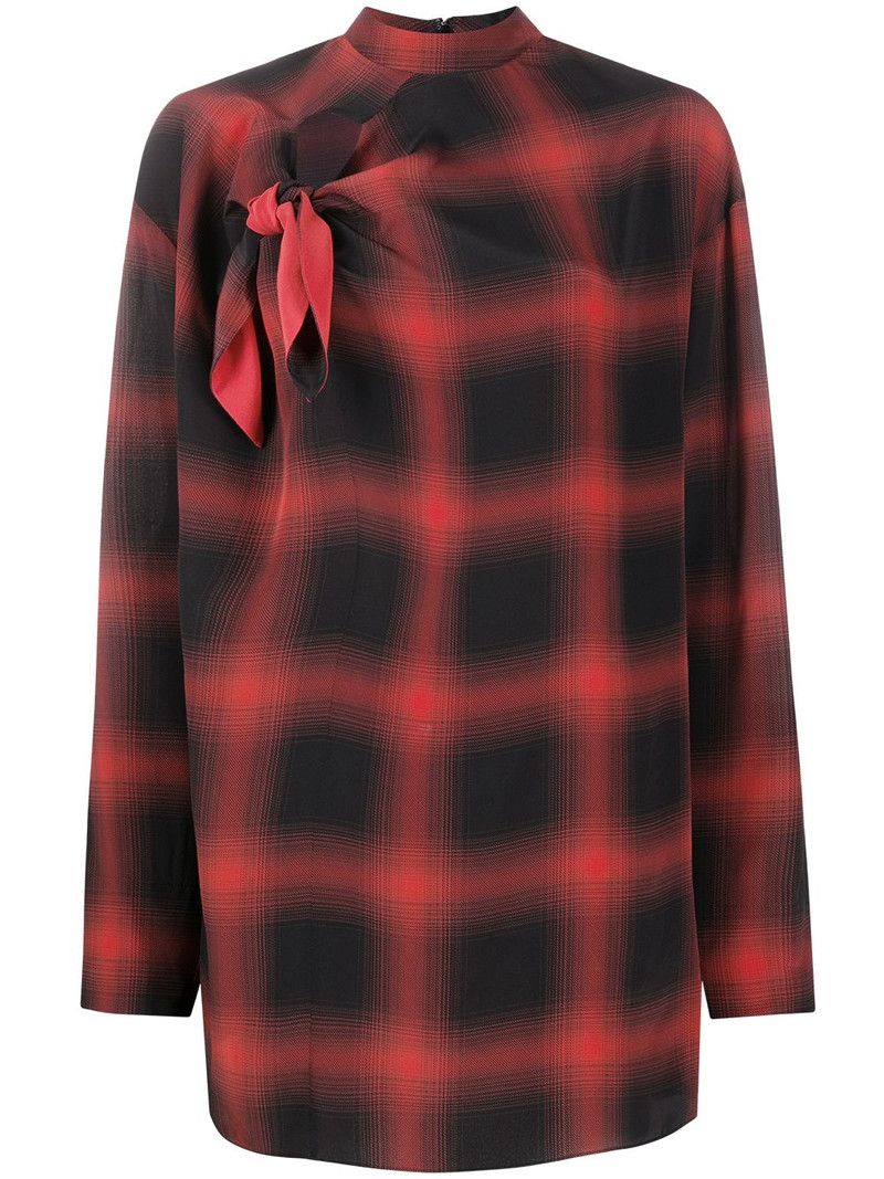 Zadie check silk blouse 1