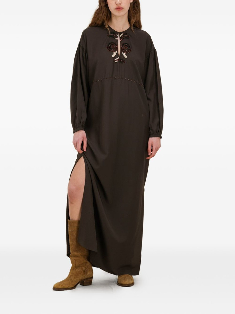 FORTELA Allegral embroidered V-neck dress outlook