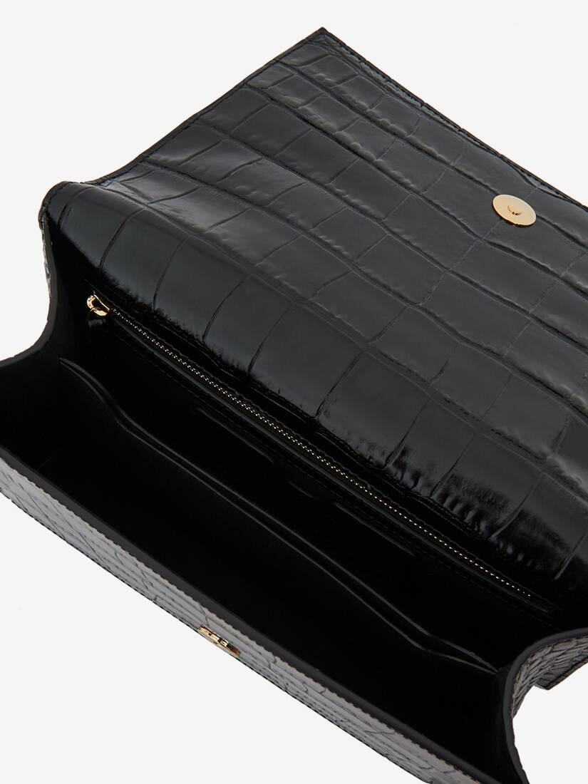 Women's Jewelled Satchel in Black - 5