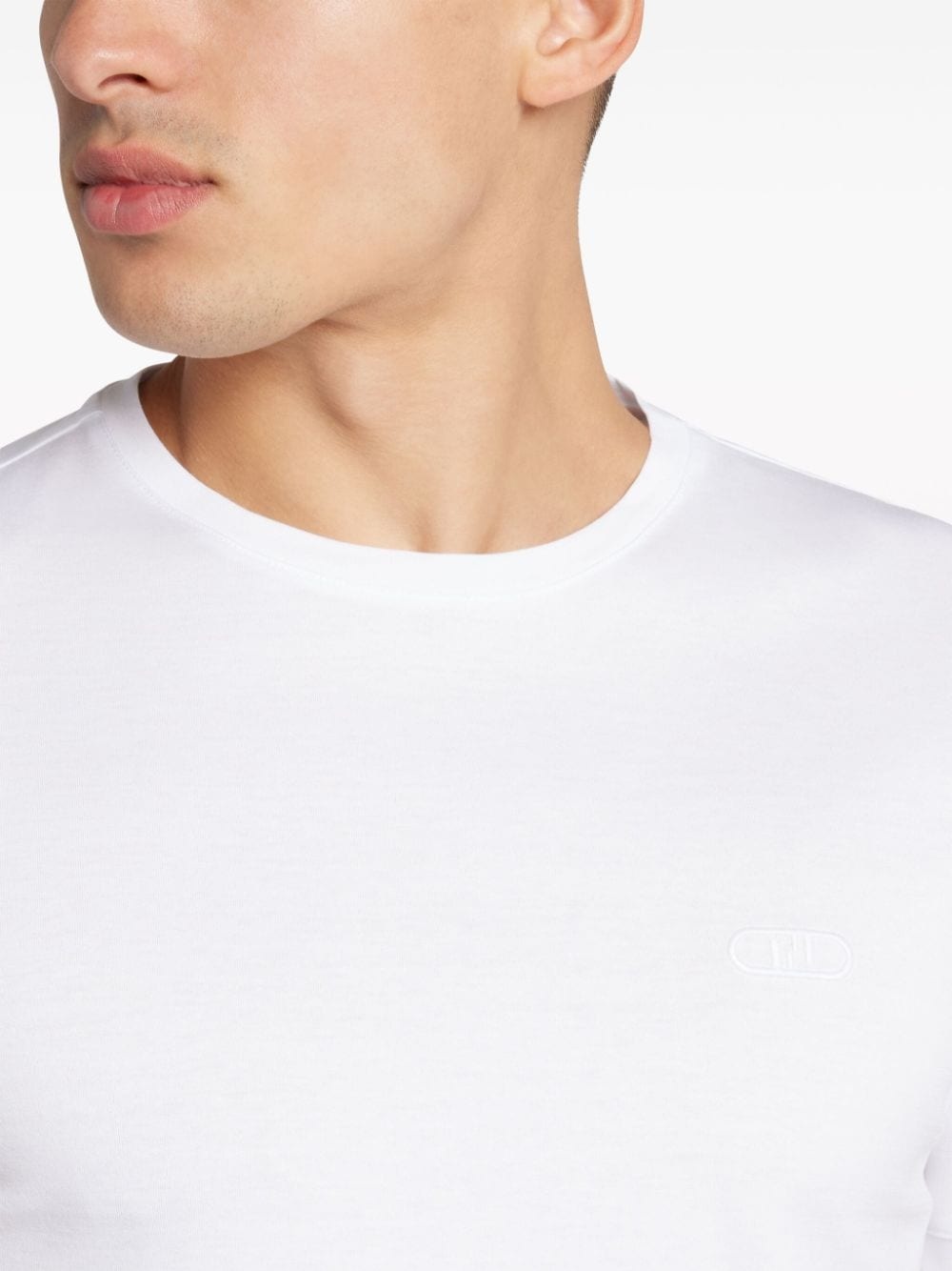 OâLock-embroidered cotton T-shirt - 5