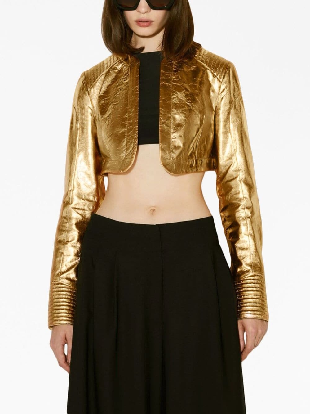 metallic bolero jacket - 5