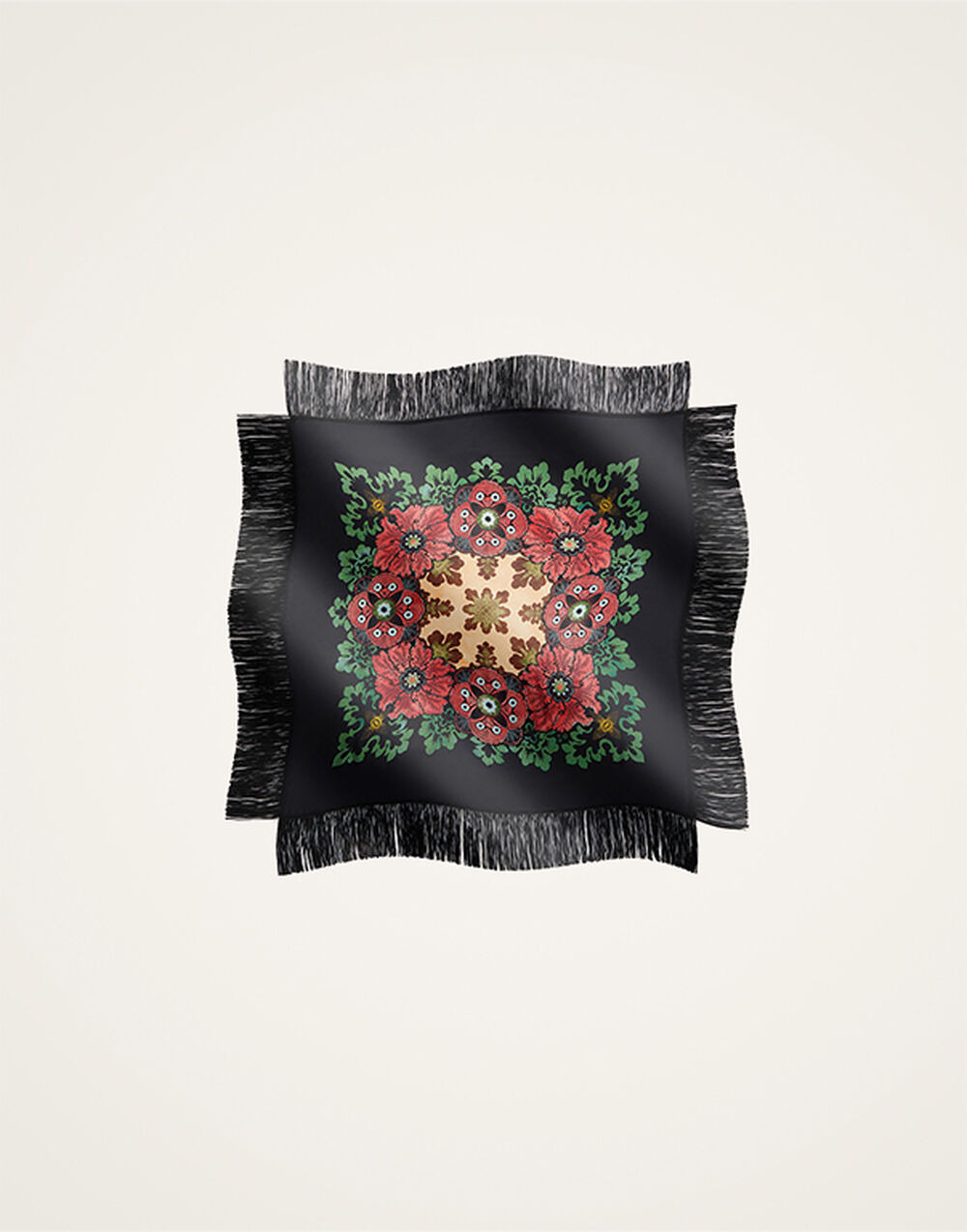 Reversible Fringe Carré Scarf - 1