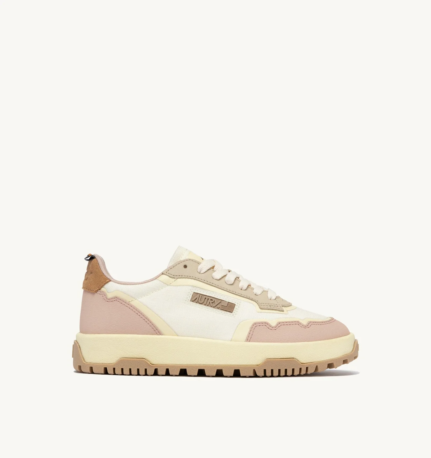 WILDPACE LOW SNEAKERS IN MARSHMALLOW AND SILK CORDURA AND LEATHER - 1
