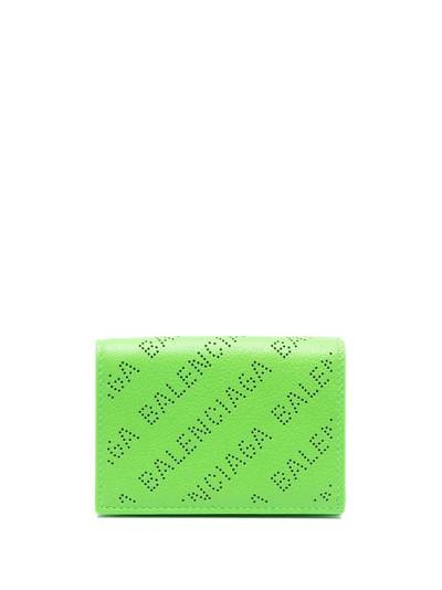 BALENCIAGA logo-print leather wallet outlook