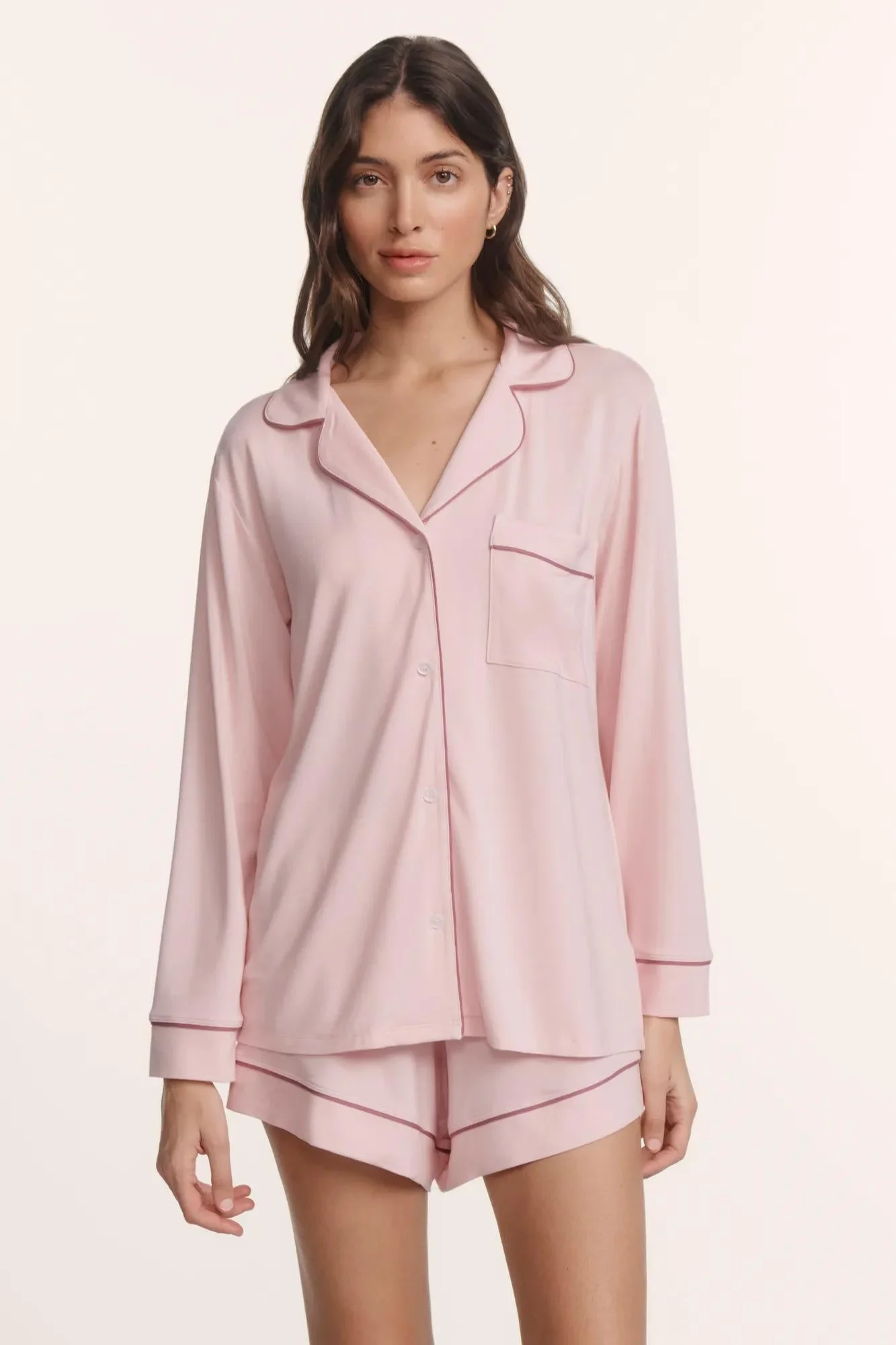 Gisele TENCEL™ Modal Long Sleeve Short PJ Set - 1