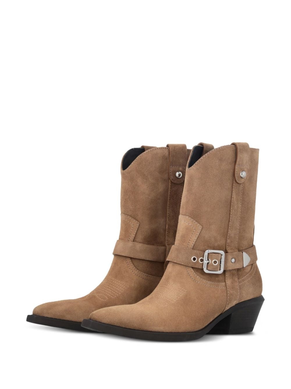 Tex suede ankle boots - 5