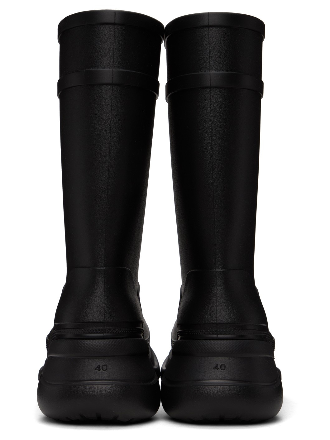 Black Crocs Edition Boots - 2