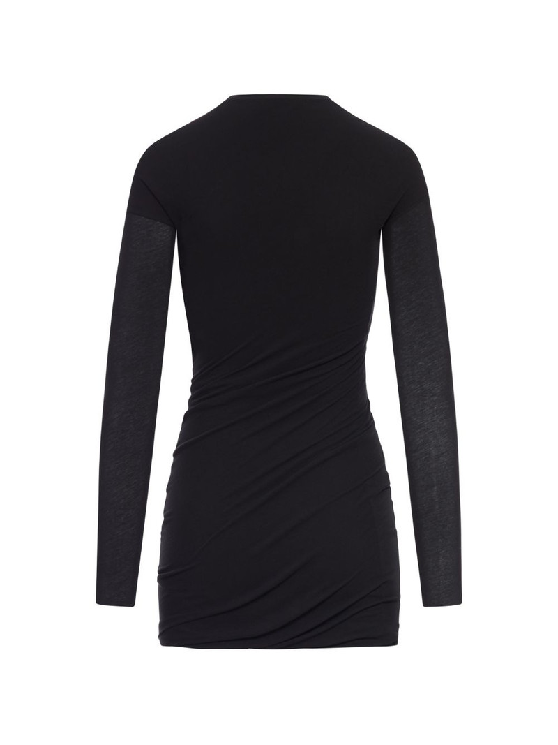 Jil Sander long-sleeve gathered mini dress outlook