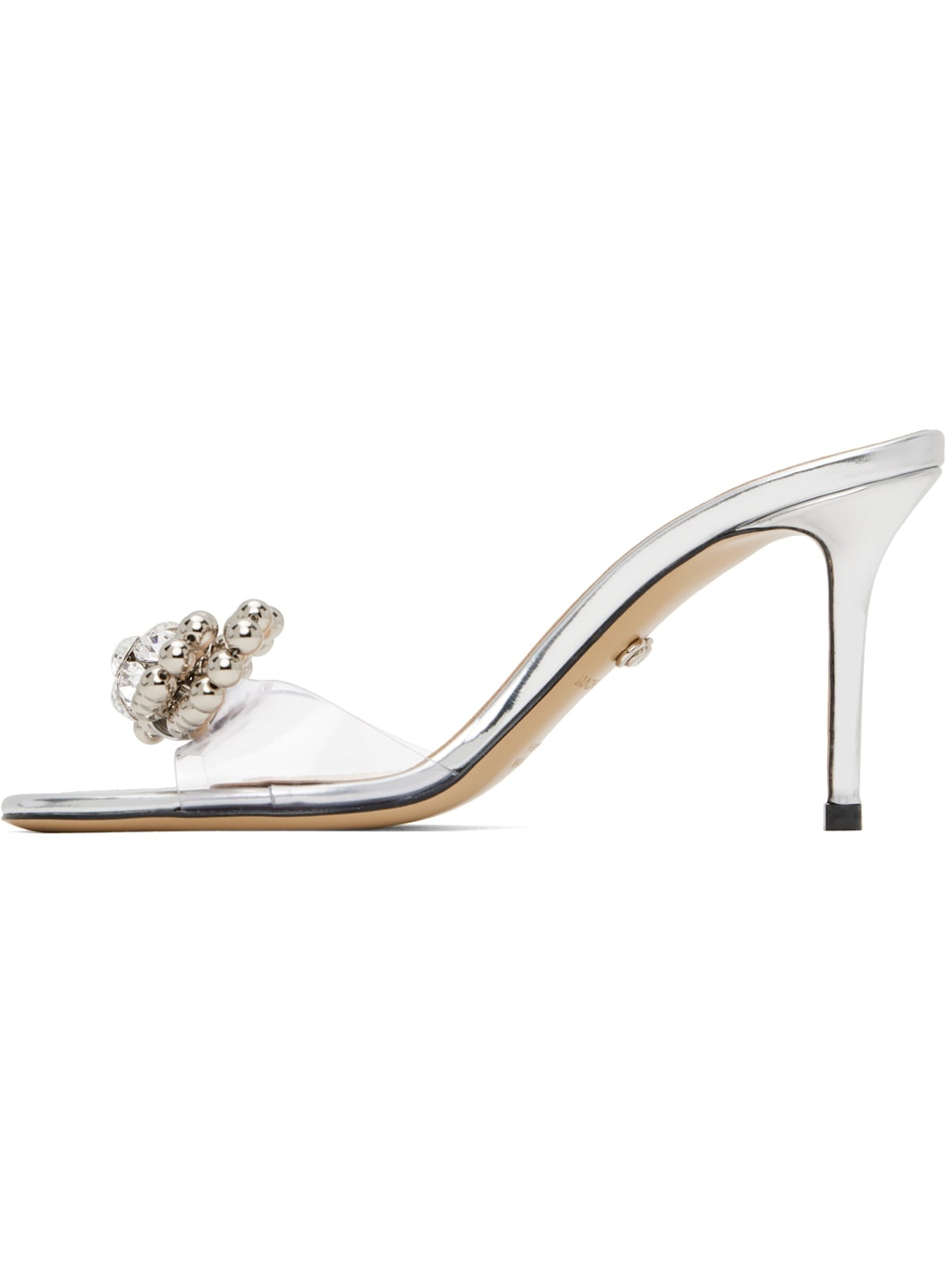 Silver Stud Bow Mules - 3