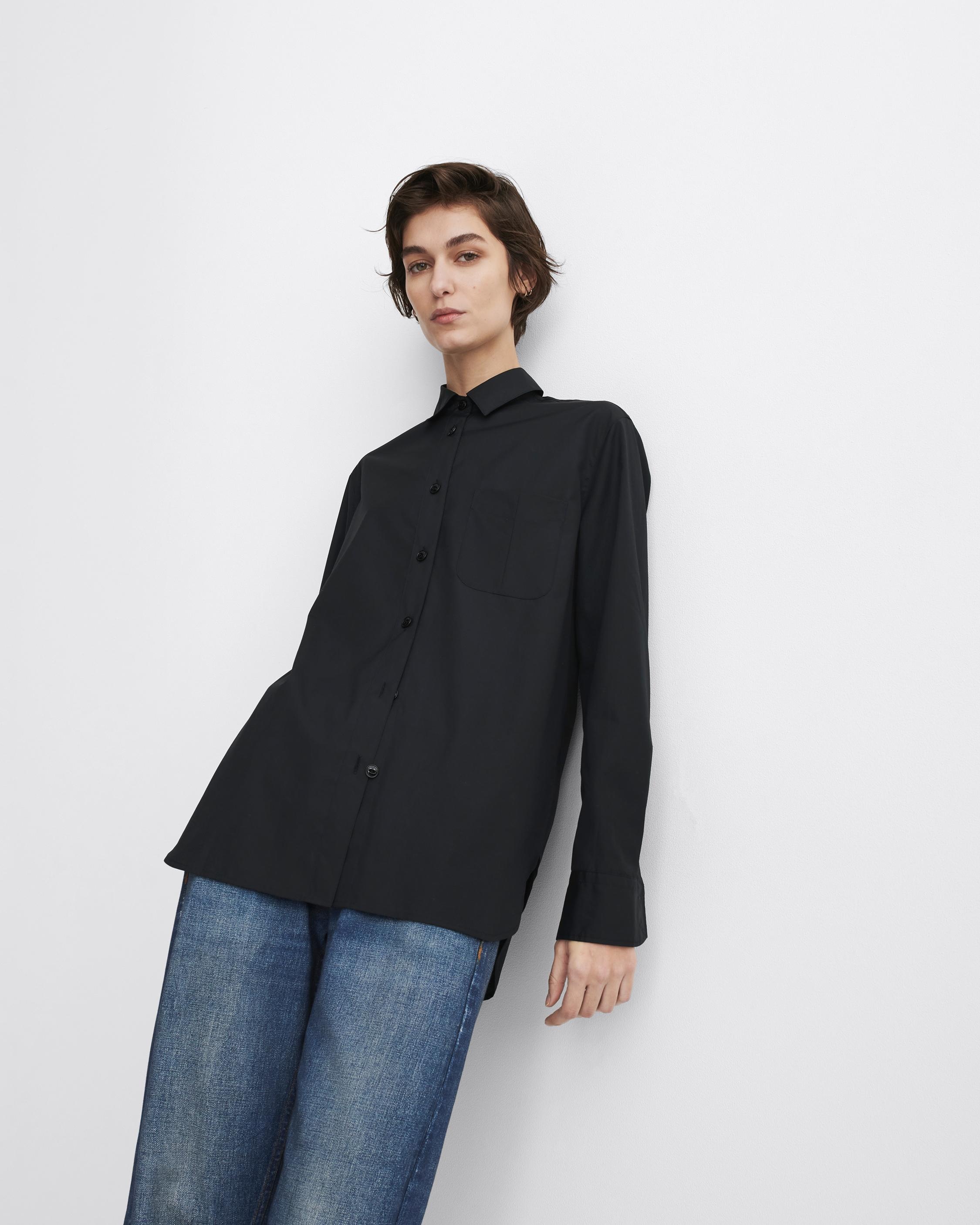 Maxine Cotton Poplin Shirt
Classic Fit Button Down - 2