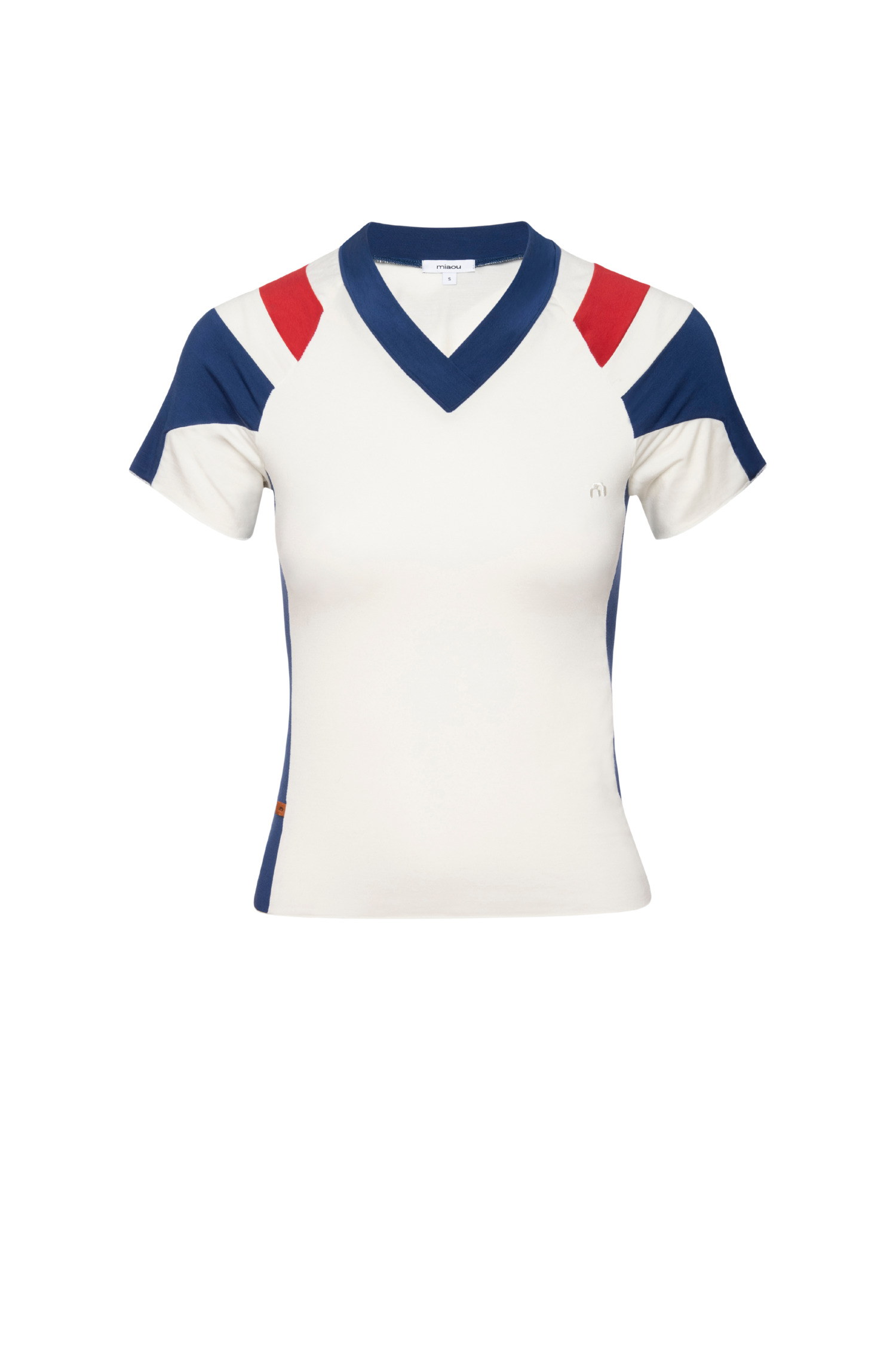 MEL TEE - WHITE/NAVY/RED - 2
