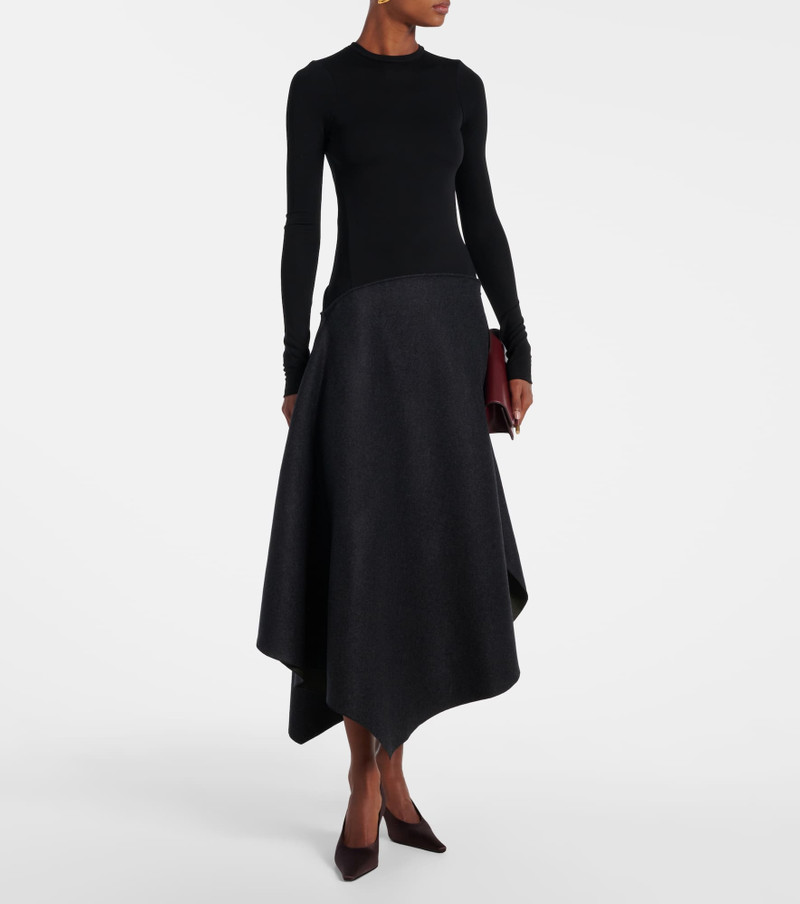 Victoria Beckham Asymmetric midi dress outlook