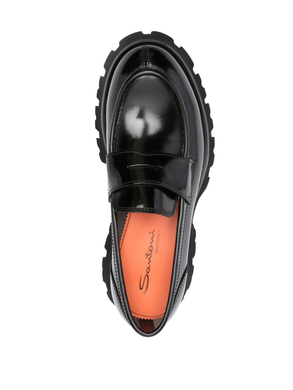 patent-finish leather loafers - 4