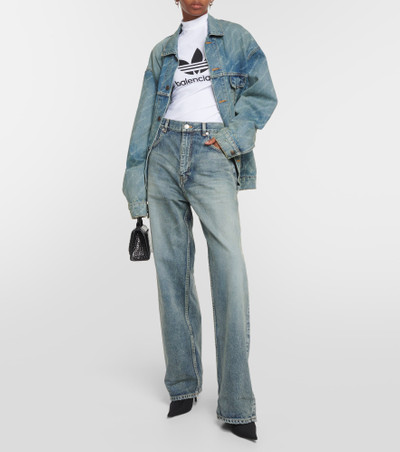 BALENCIAGA High-rise straight jeans outlook
