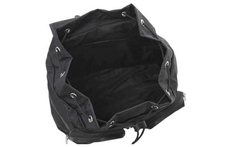Gucci Logo Leather Logo Nylon Schoolbag Backpack / Black 510343-X28AN-1000 - 4