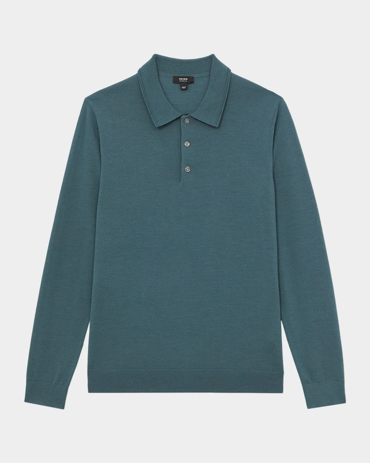 Men's Trafford Merino Wool Long-Sleeve Polo Shirt - 1