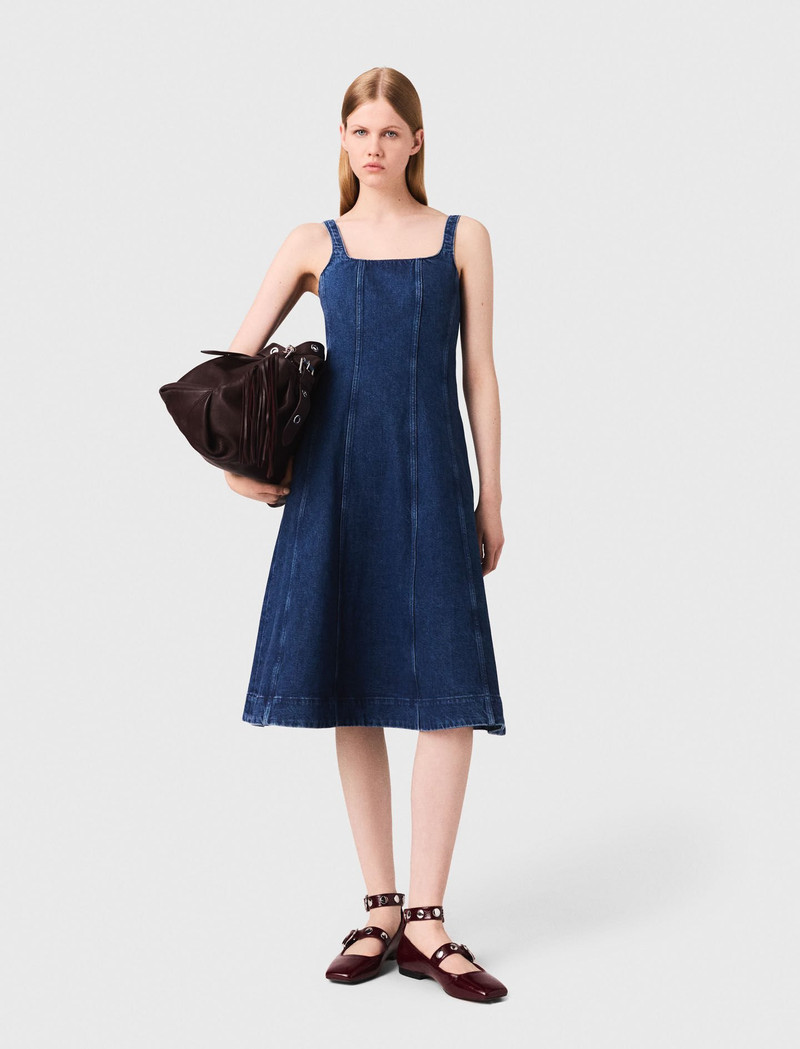 maje Midi denim dress outlook