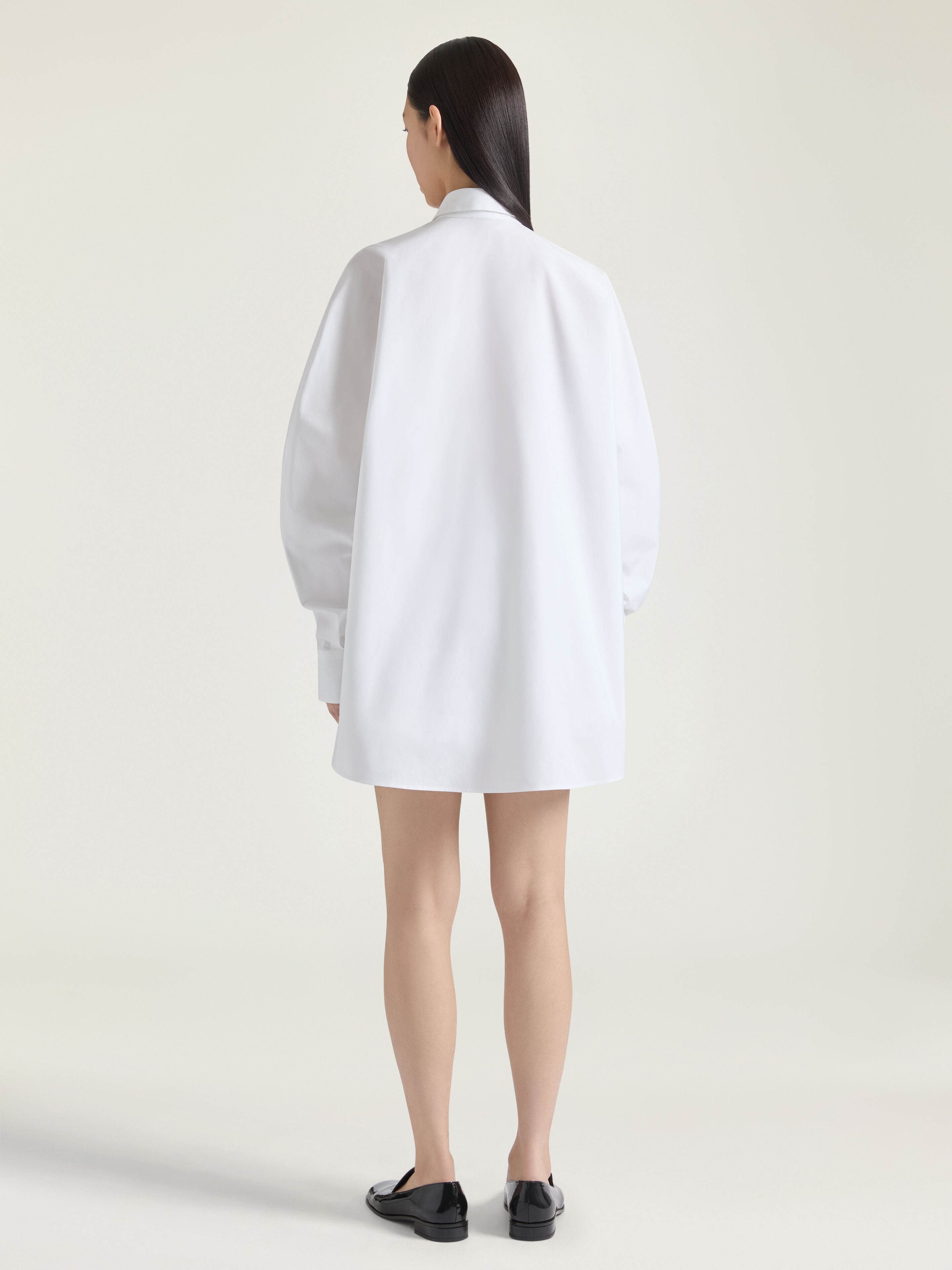 COCOON SHIRT IN POPLIN WITH GIVENCHY EMBROIDERY - 3