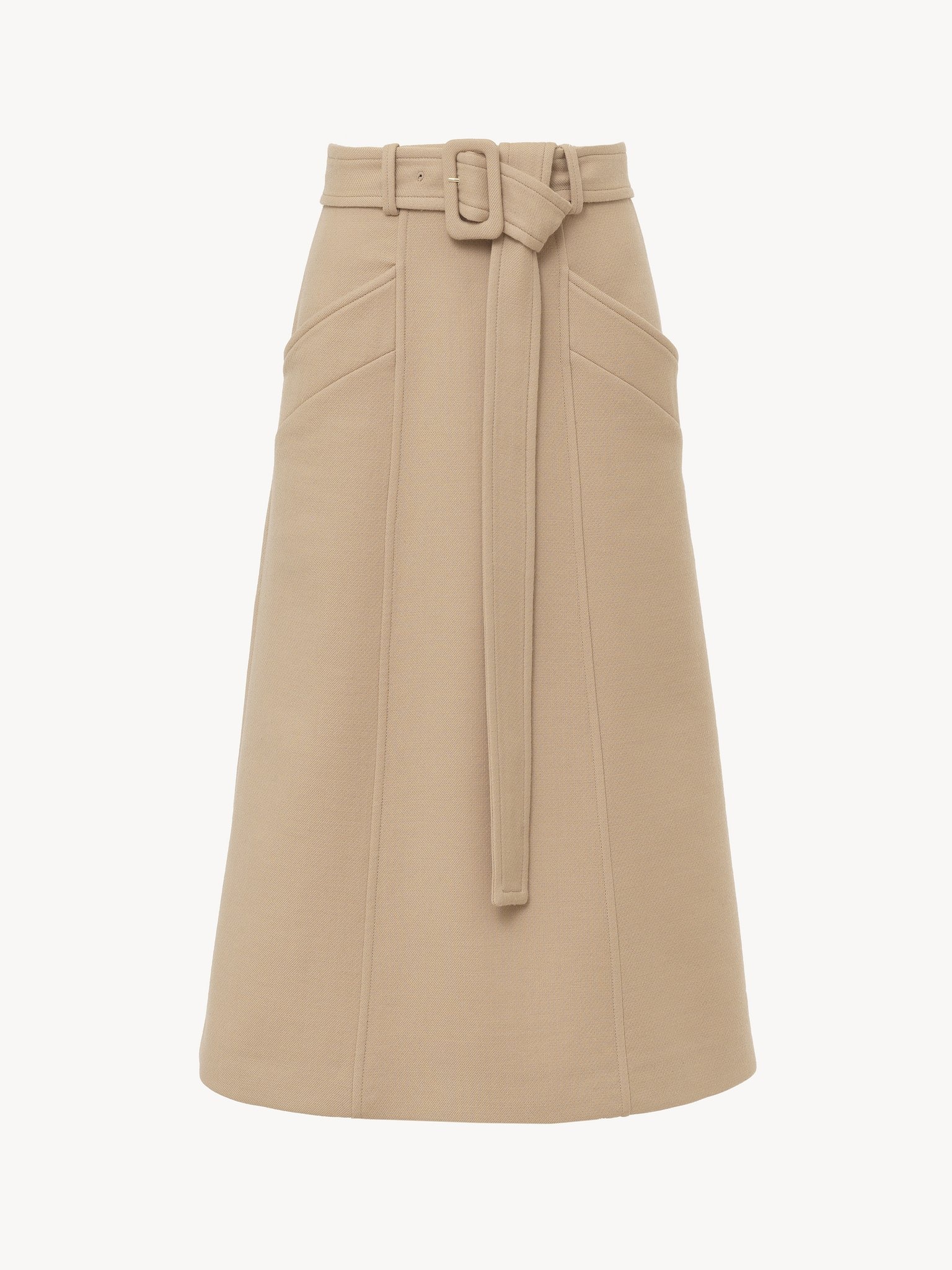 BELTED MIDI SKIRT - 3