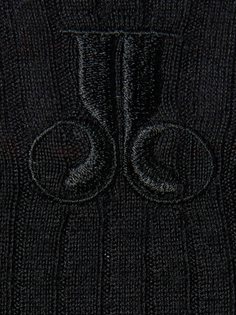 feather-trimmed ribbed top - 4
