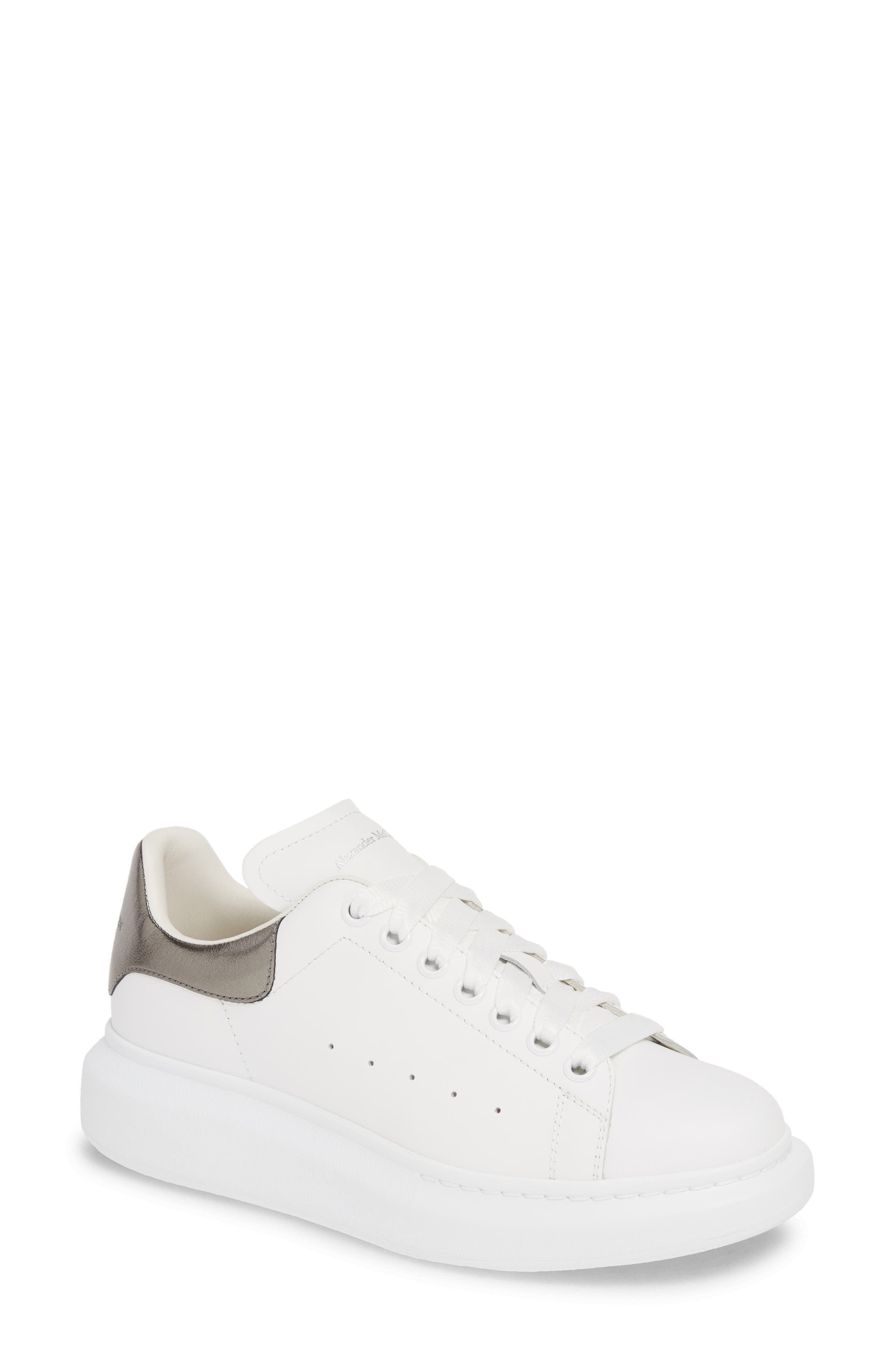 McQueen Oversized Sneaker in White/Black Pearl at Nordstrom - 1