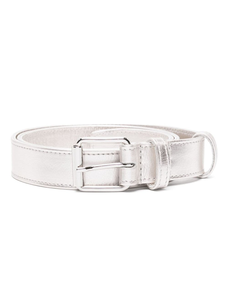 metallic leather belt 1